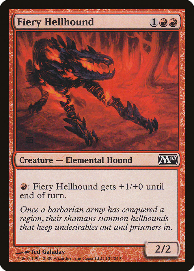 Fiery Hellhound [Magic 2010] | A1Comics