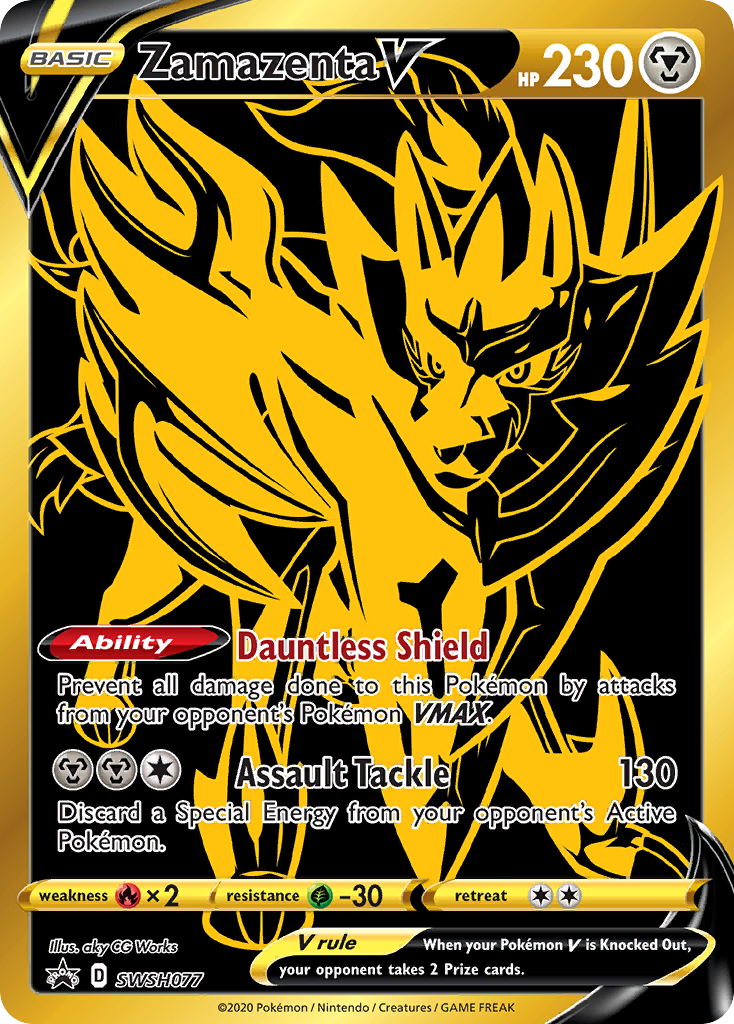 Zamazenta V (SWSH077) [Sword & Shield: Black Star Promos] | A1Comics