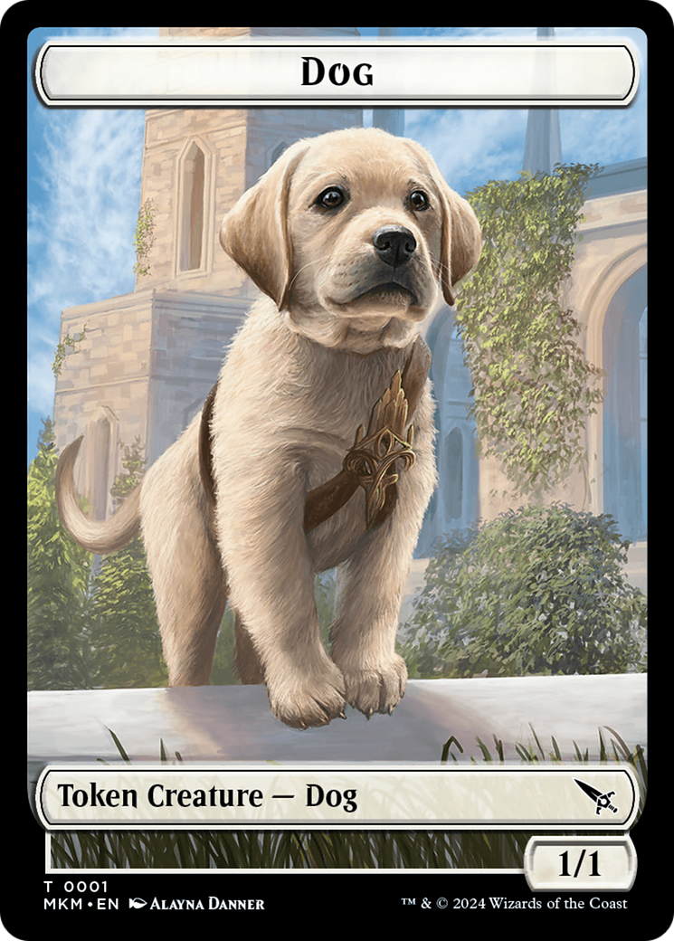 Dog Token [Murders at Karlov Manor Tokens] | A1Comics