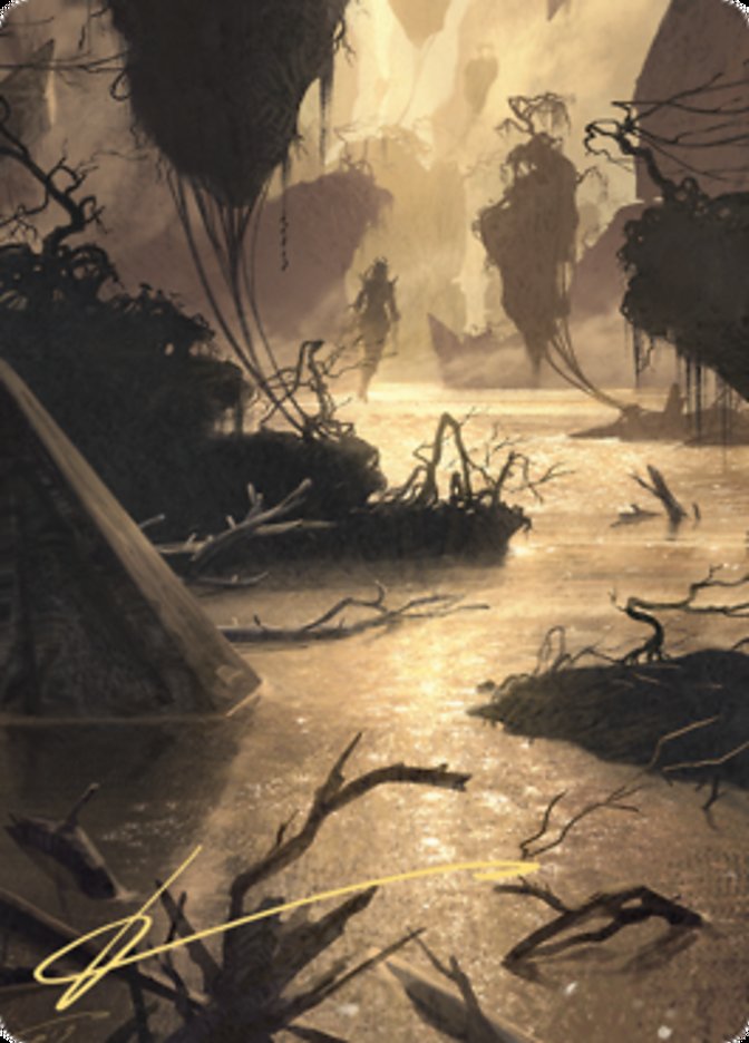 Murkwater Pathway Art Card (Gold-Stamped Signature) [Zendikar Rising Art Series] | A1Comics