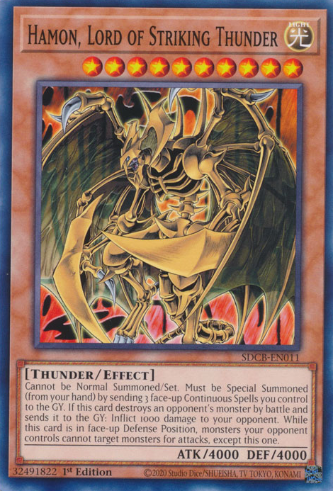 Hamon, Lord of Striking Thunder [SDCB-EN011] Common | A1Comics