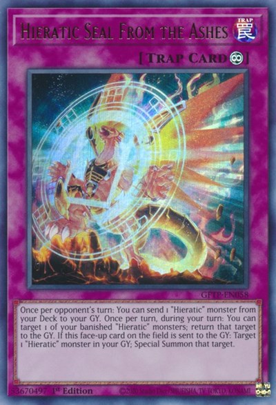 Hieratic Seal from the Ashes [GFTP-EN058] Ultra Rare | A1Comics