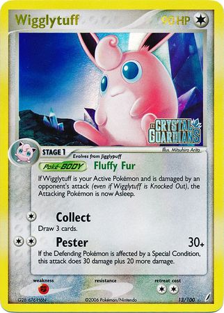 Wigglytuff (13/100) (Stamped) [EX: Crystal Guardians] | A1Comics