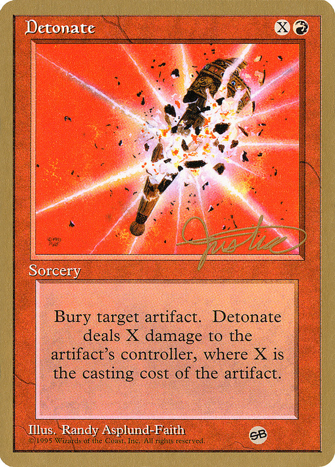 Detonate (Mark Justice) (SB) [Pro Tour Collector Set] | A1Comics