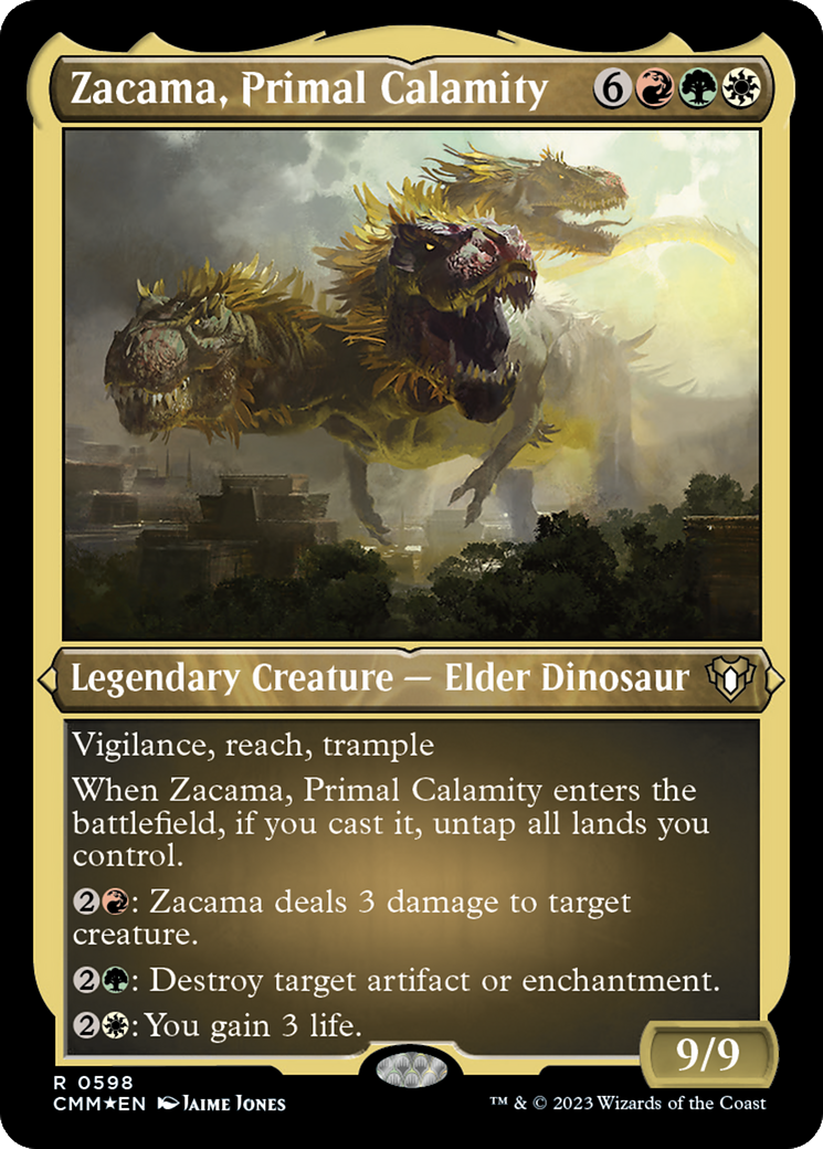 Zacama, Primal Calamity (Foil Etched) [Commander Masters] | A1Comics