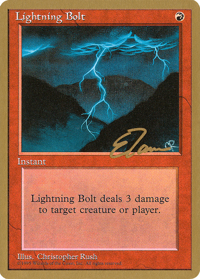 Lightning Bolt (Eric Tam) [Pro Tour Collector Set] | A1Comics