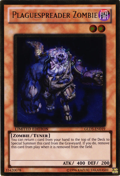 Plaguespreader Zombie [GLD3-EN019] Gold Rare | A1Comics