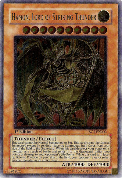 Hamon, Lord of Striking Thunder (UTR) [SOI-EN002] Ultimate Rare | A1Comics