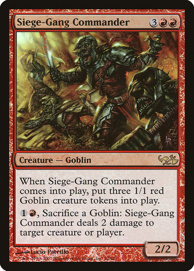 Siege-Gang Commander [Duel Decks: Elves vs. Goblins] | A1Comics