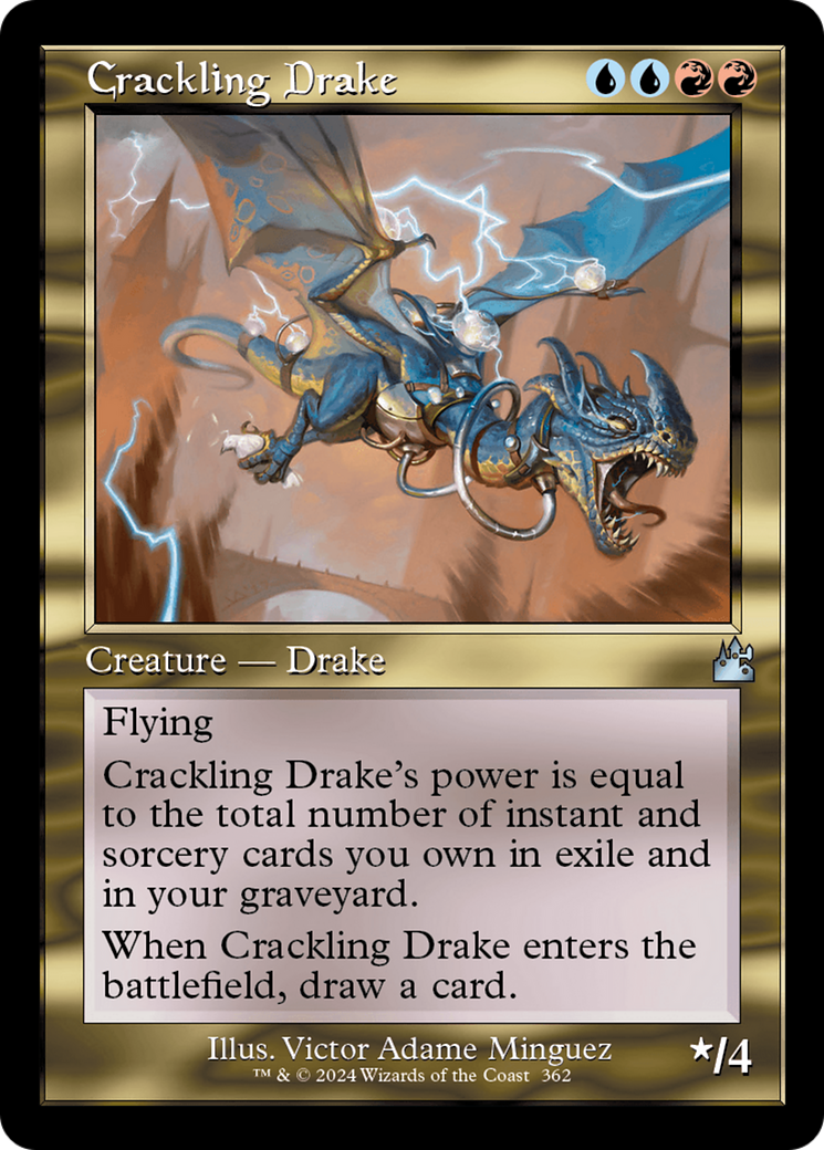 Crackling Drake (Retro Frame) [Ravnica Remastered] | A1Comics