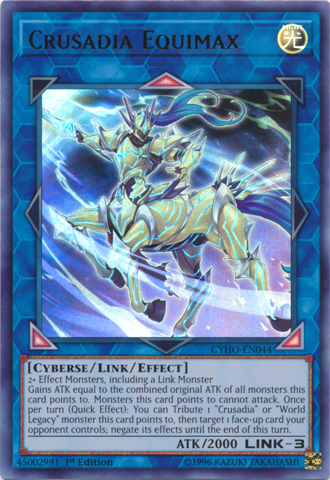 Crusadia Equimax [CYHO-EN044] Ultra Rare | A1Comics