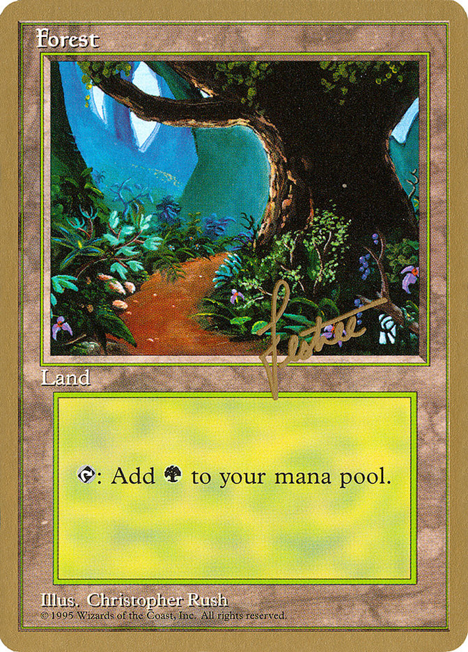 Forest (bl376) (Bertrand Lestree) [Pro Tour Collector Set] | A1Comics