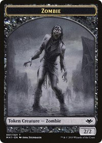 Zombie // Golem Double-Sided Token [Modern Horizons Tokens] | A1Comics