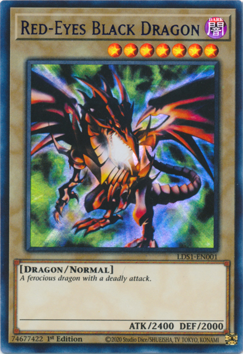 Red-Eyes Black Dragon (Blue) [LDS1-EN001] Ultra Rare | A1Comics