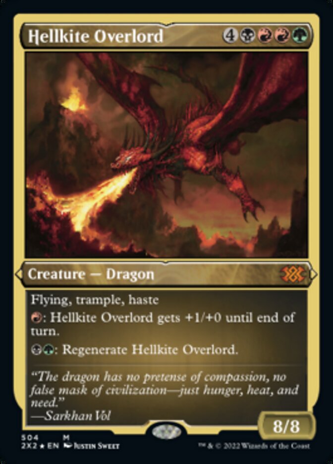 Hellkite Overlord (Foil Etched) [Double Masters 2022] | A1Comics