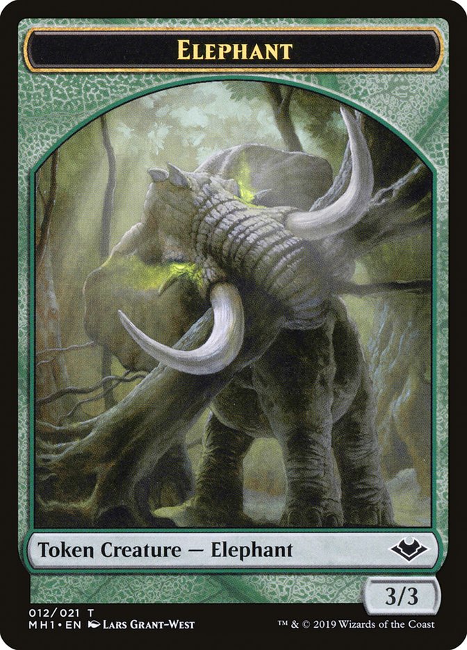 Goblin (010) // Elephant (012) Double-Sided Token [Modern Horizons Tokens] | A1Comics