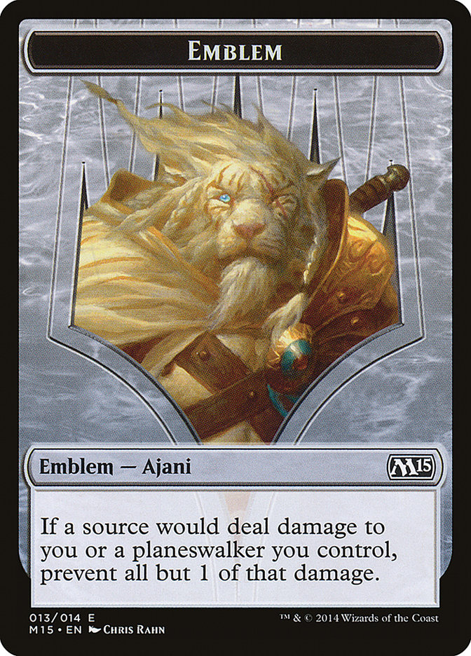 Ajani Steadfast Emblem [Magic 2015 Tokens] | A1Comics