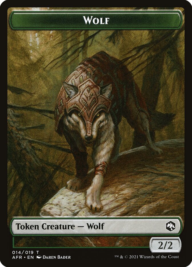 Germ // Wolf Double-Sided Token [Double Masters Tokens] | A1Comics