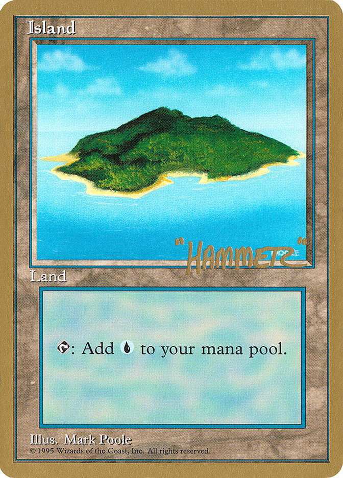 Island (shr367) (Shawn "Hammer" Regnier) [Pro Tour Collector Set] | A1Comics