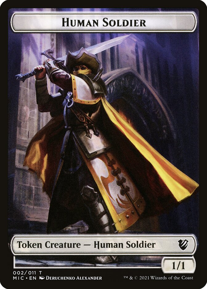 Germ // Human Soldier Double-Sided Token [Double Masters Tokens] | A1Comics