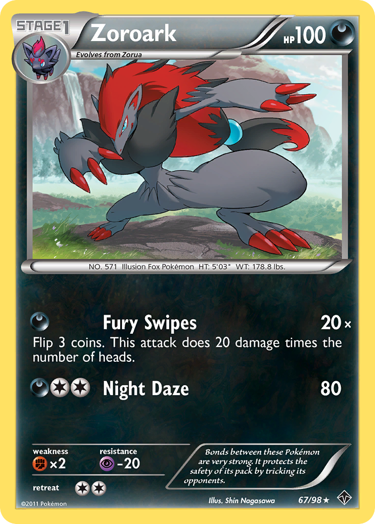 Zoroark (67/98) [Black & White: Emerging Powers] | A1Comics