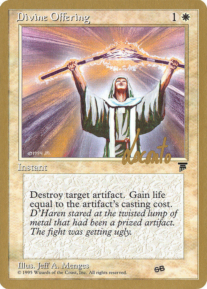 Divine Offering (Michael Loconto) (SB) [Pro Tour Collector Set] | A1Comics