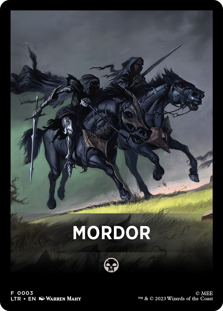 Mordor Theme Card [The Lord of the Rings: Tales of Middle-Earth Tokens] | A1Comics