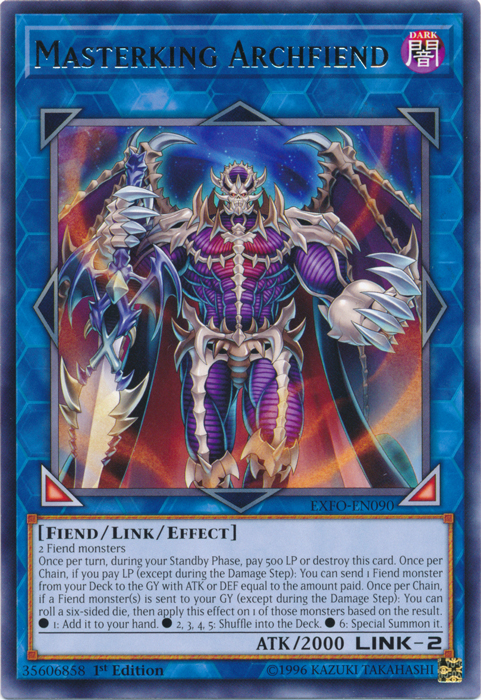 Masterking Archfiend [EXFO-EN090] Rare | A1Comics