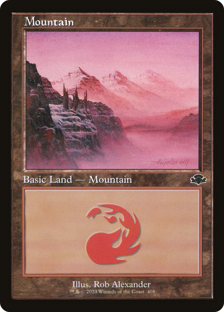 Mountain (408) (Retro) [Dominaria Remastered] | A1Comics