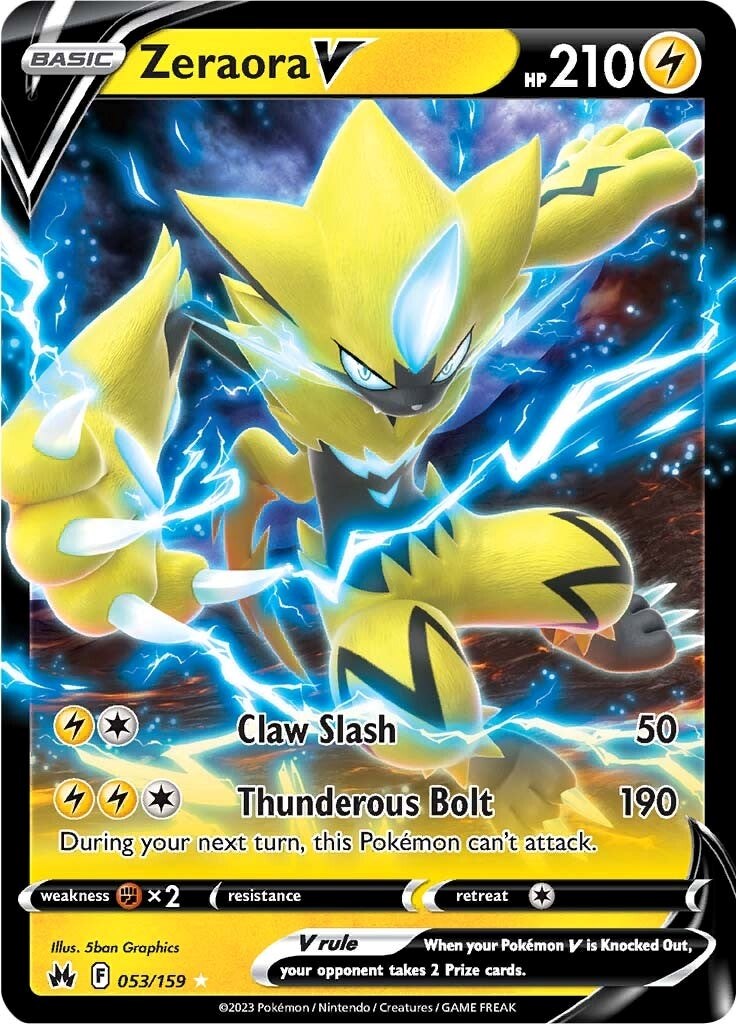 Zeraora V (053/159) [Sword & Shield: Crown Zenith] | A1Comics