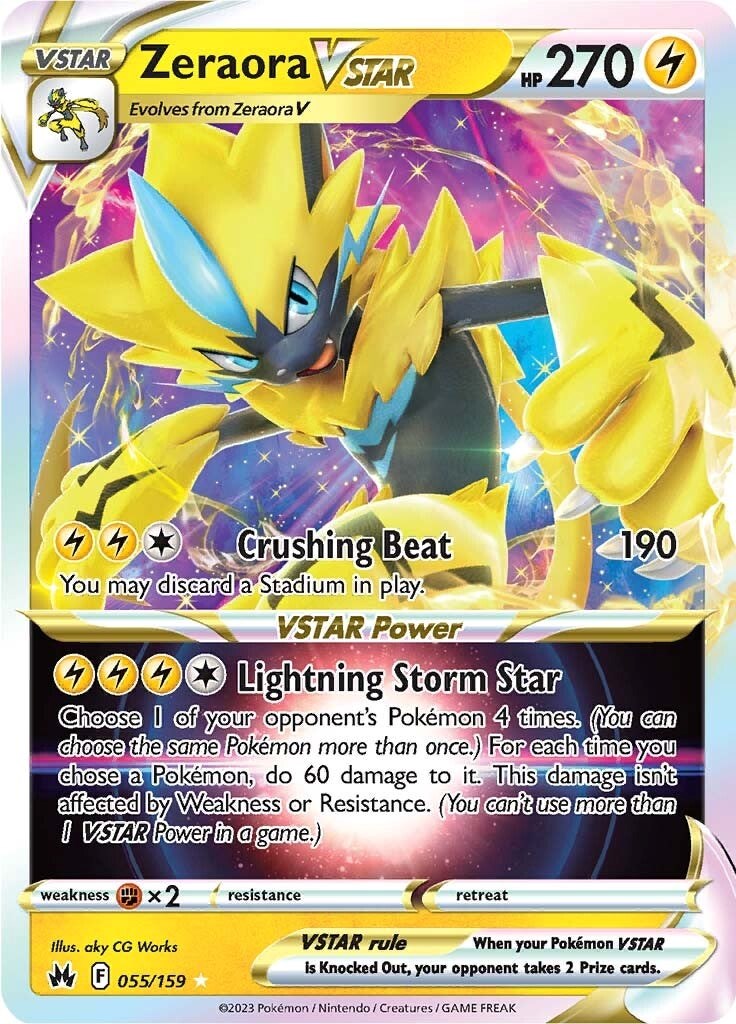 Zeraora VSTAR (055/159) [Sword & Shield: Crown Zenith] | A1Comics