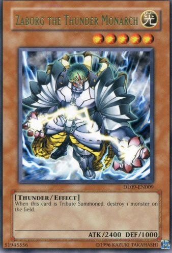 Zaborg the Thunder Monarch (Green) [DL09-EN009] Rare | A1Comics