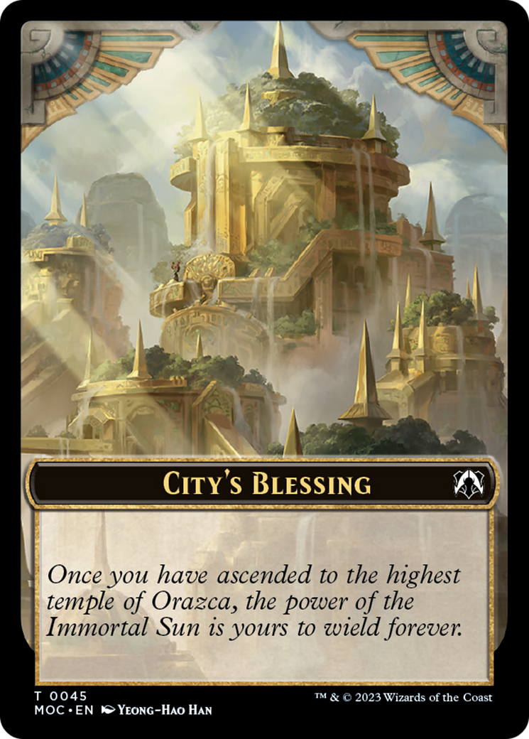 Elephant // City's Blessing Double-Sided Token [March of the Machine Commander Tokens] | A1Comics