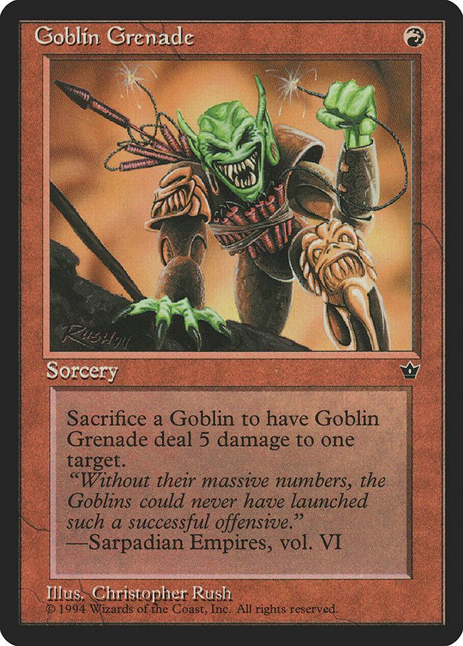 Goblin Grenade (Christopher Rush) [Fallen Empires] | A1Comics