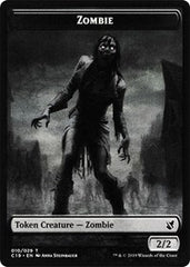 Zombie (010) // Zombie (011) Double-Sided Token [Commander 2019 Tokens] | A1Comics