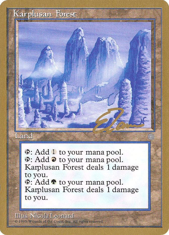 Karplusan Forest (Eric Tam) [Pro Tour Collector Set] | A1Comics