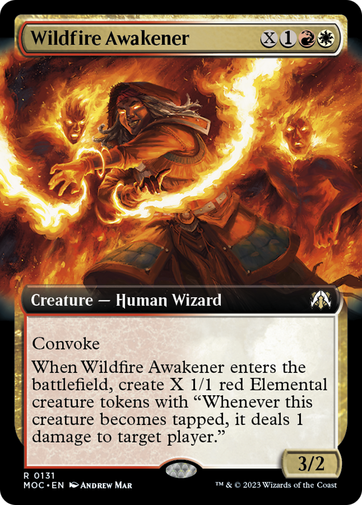 Wildfire Awakener (Extended Art) [March of the Machine Commander] | A1Comics