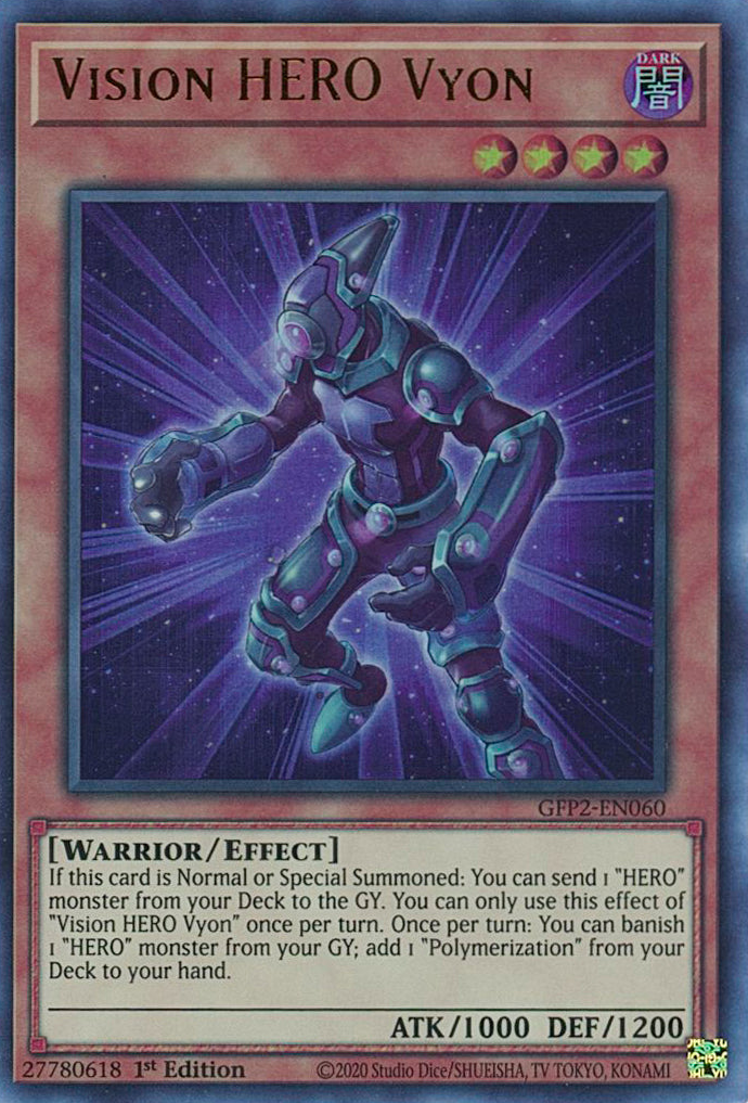 Vision HERO Vyon [GFP2-EN060] Ultra Rare | A1Comics