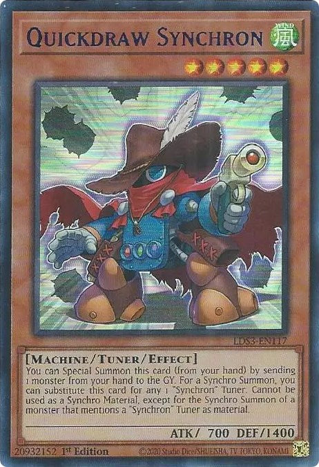 Quickdraw Synchron (Blue) [LDS3-EN117] Ultra Rare | A1Comics