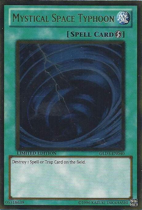 Mystical Space Typhoon [GLD3-EN040] Gold Rare | A1Comics