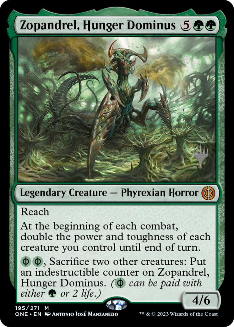 Zopandrel, Hunger Dominus (Promo Pack) [Phyrexia: All Will Be One Promos] | A1Comics