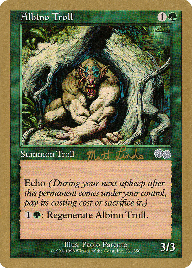 Albino Troll (Matt Linde) [World Championship Decks 1999] | A1Comics