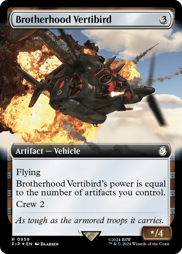 Brotherhood Vertibird (Extended Art) (Surge Foil) [Fallout] | A1Comics