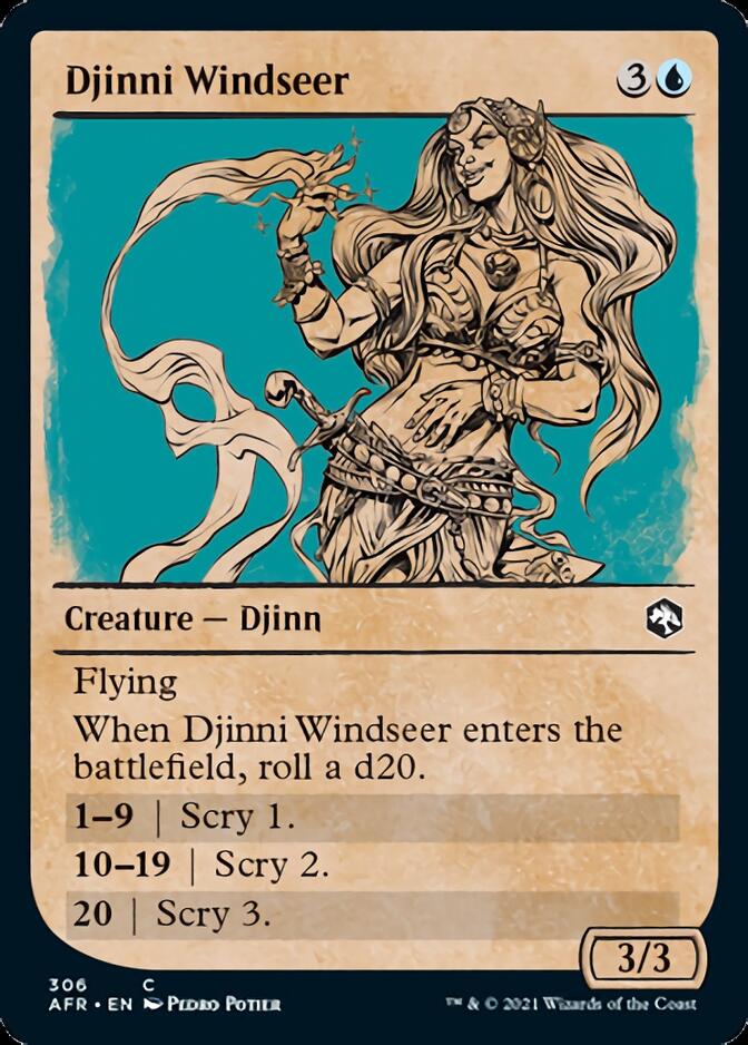 Djinni Windseer (Showcase) [Dungeons & Dragons: Adventures in the Forgotten Realms] | A1Comics