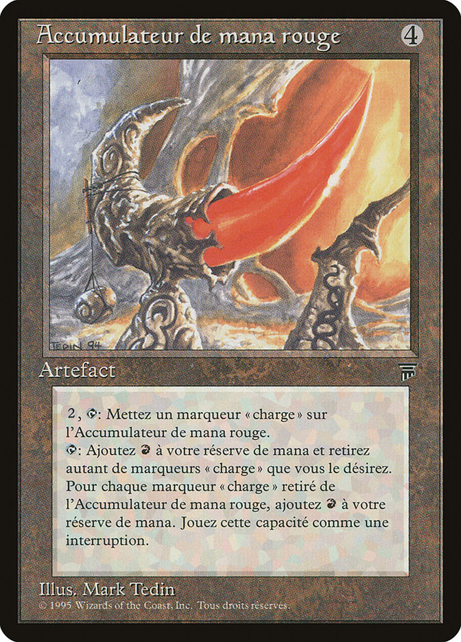 Red Mana Battery (French) - "Accumulateur de mana rogue" [Renaissance] | A1Comics