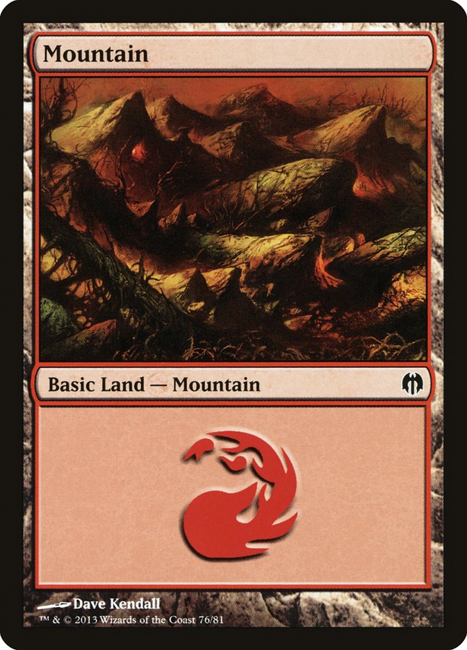 Mountain (76) [Duel Decks: Heroes vs. Monsters] | A1Comics