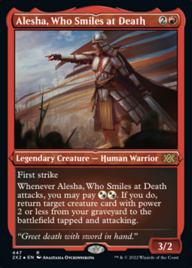 Alesha, Who Smiles at Death (Foil Etched) [Double Masters 2022] | A1Comics