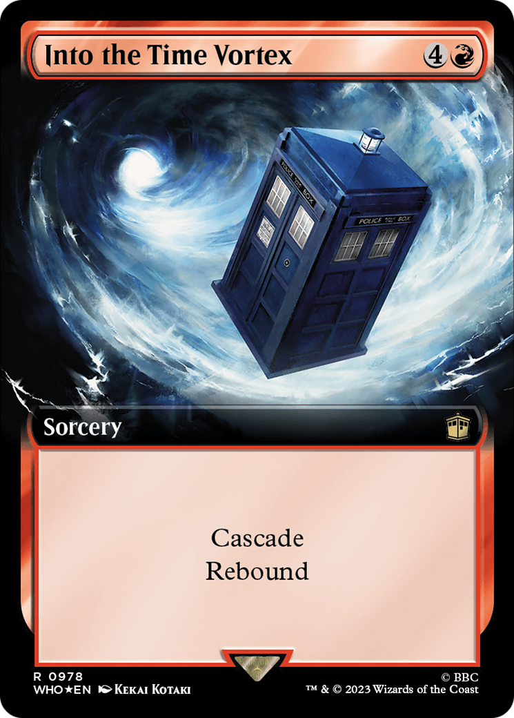 Into the Time Vortex (Extended Art) (Surge Foil) [Doctor Who] | A1Comics