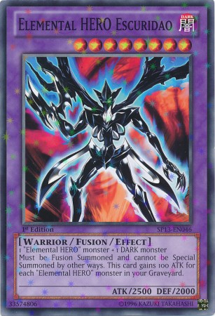 Elemental Hero Escuridao [SP13-EN046] Starfoil Rare | A1Comics