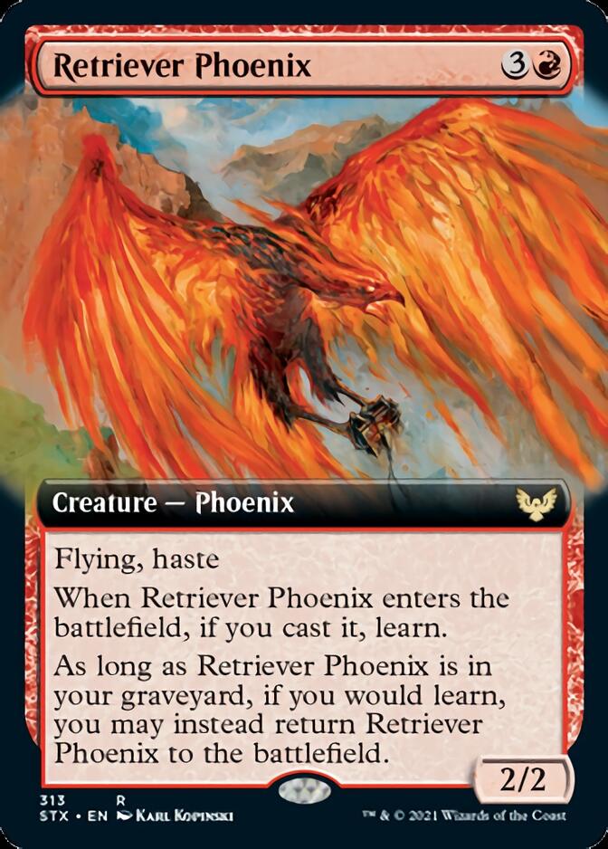 Retriever Phoenix (Extended Art) [Strixhaven: School of Mages] | A1Comics